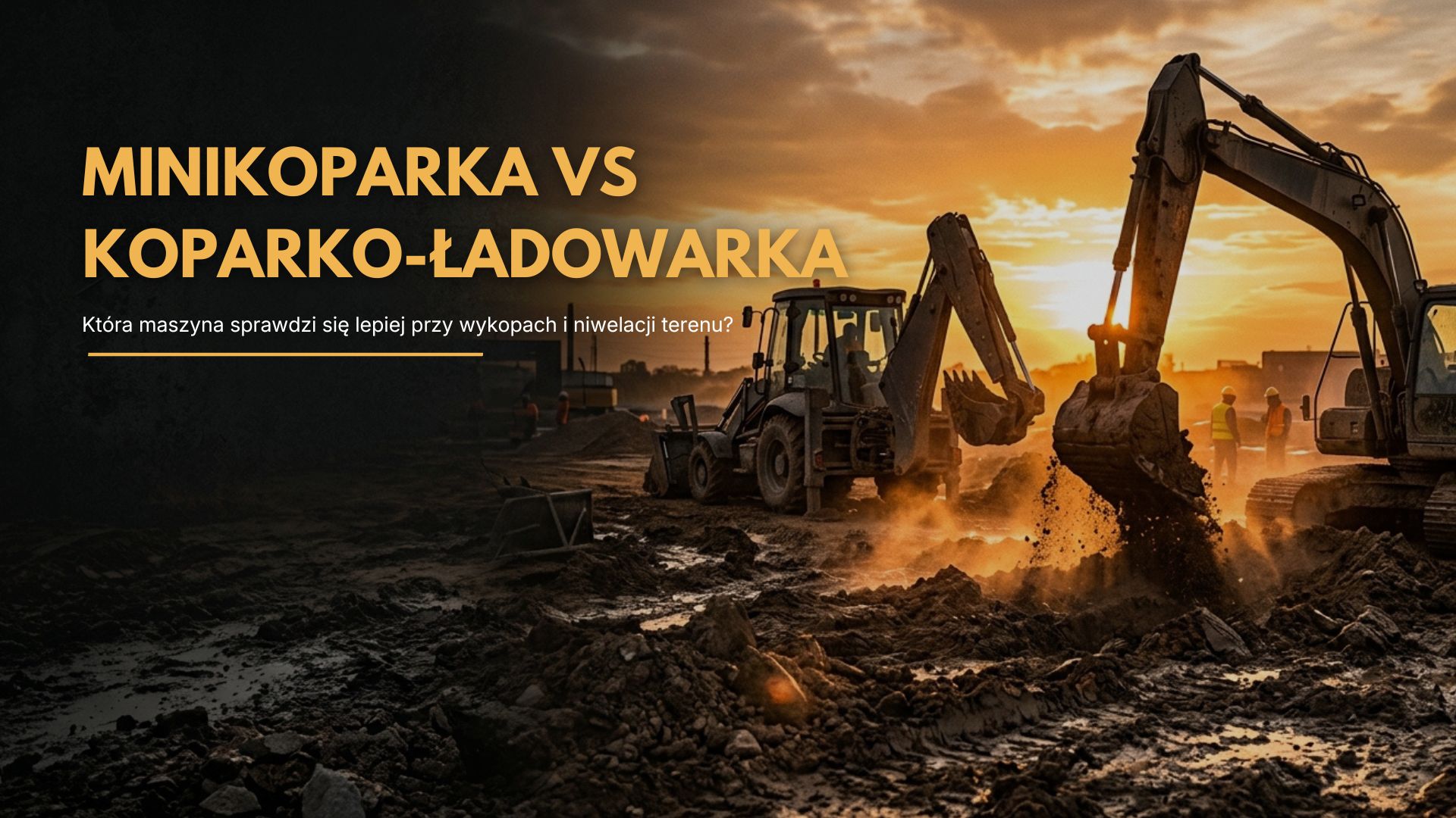 Minikoparka vs koparko-ładowarka — która maszyna sprawdzi się lepiej przy wykopach i niwelacji terenu